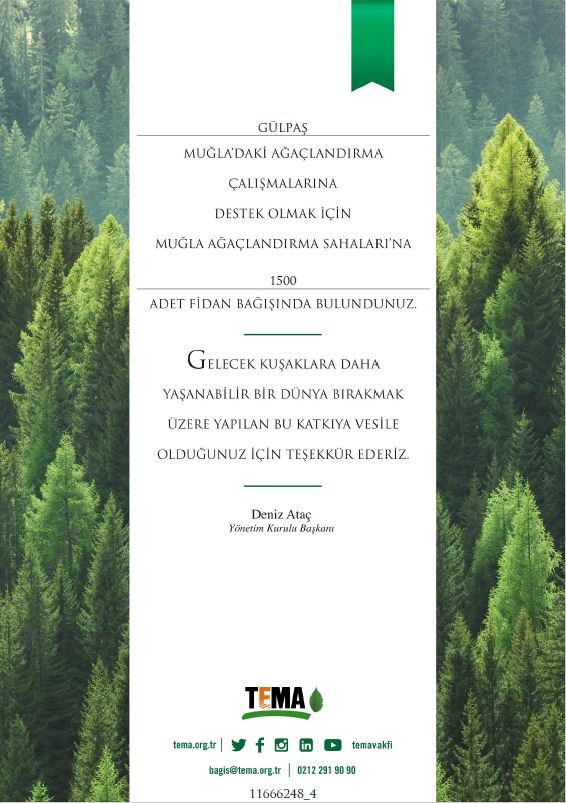 Geleceğe 1.500 fidan